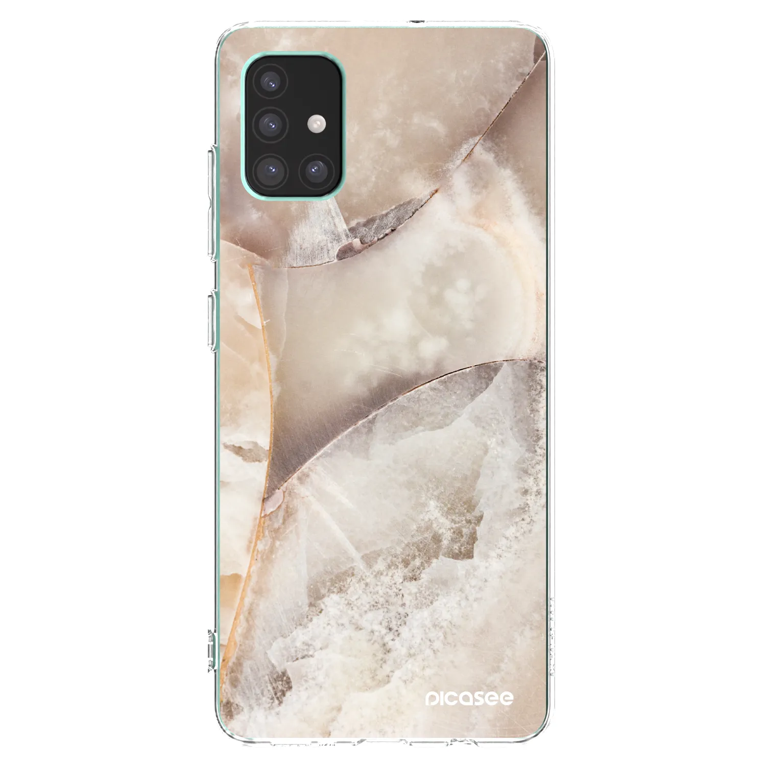 Picasee átlátszó szilikon tok az alábbi mobiltelefonokra Samsung Galaxy M51 M515F - Cream marble
