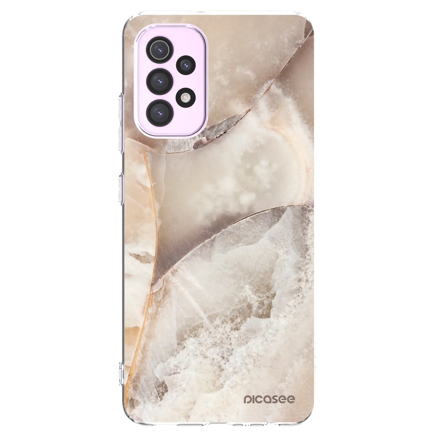 Picasee átlátszó szilikon tok az alábbi mobiltelefonokra Samsung Galaxy A32 5G A326B - Cream marble