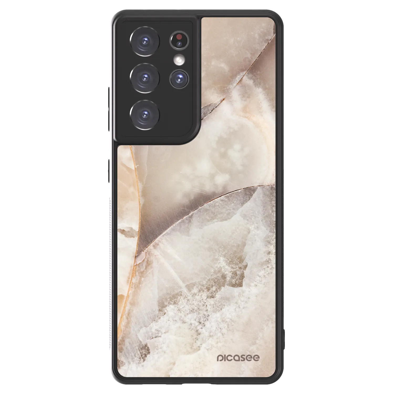 Picasee ULTIMATE CASE Samsung Galaxy S21 Ultra 5G G998B - készülékre - Cream marble