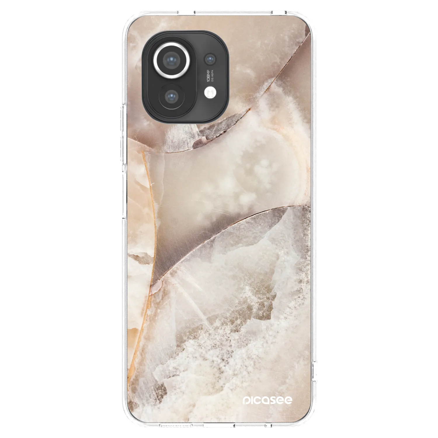 Picasee átlátszó szilikon tok az alábbi mobiltelefonokra Xiaomi Mi 11 - Cream marble