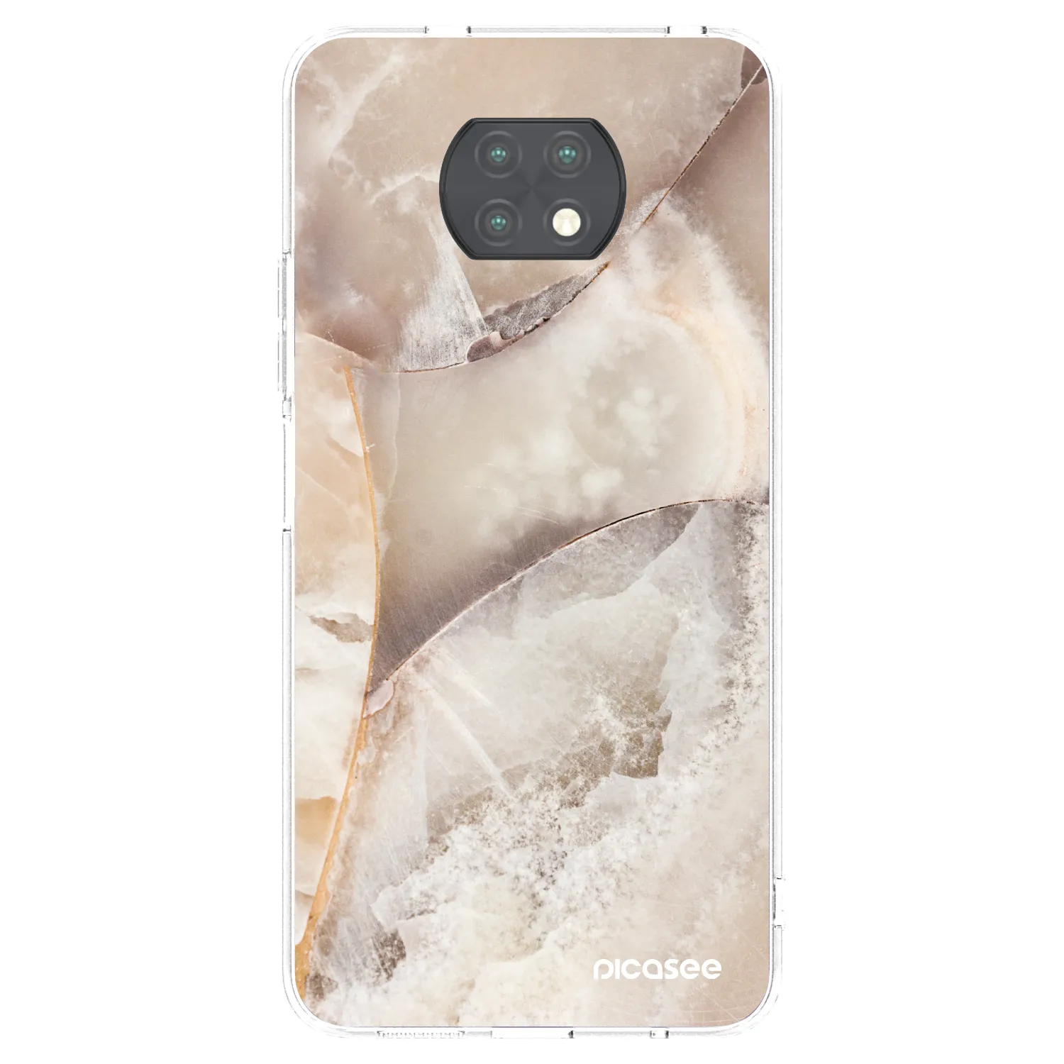 Picasee átlátszó szilikon tok az alábbi mobiltelefonokra Xiaomi Redmi Note 9T - Cream marble