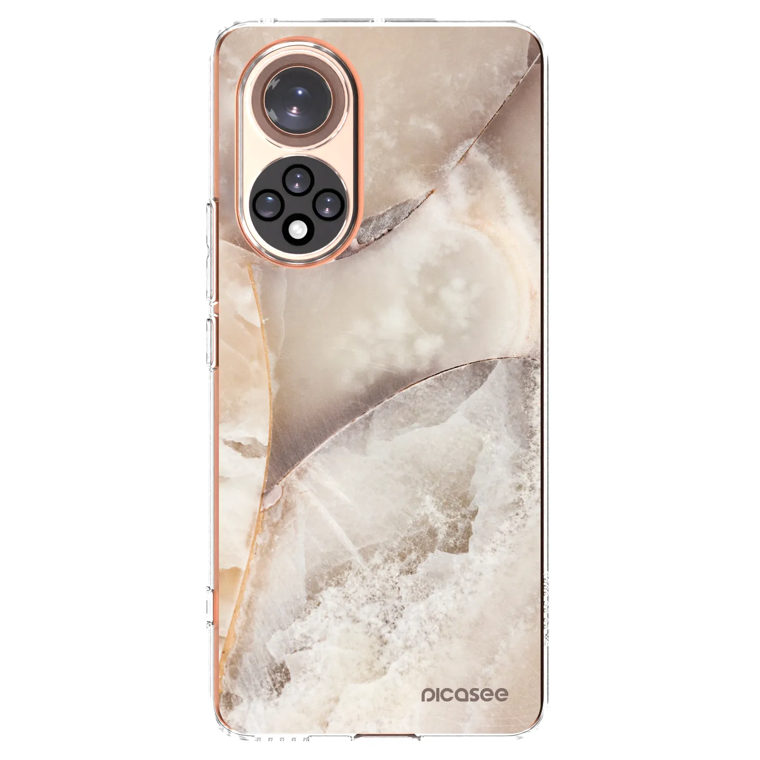 Picasee átlátszó szilikon tok az alábbi mobiltelefonokra Huawei Nova 9 - Cream marble