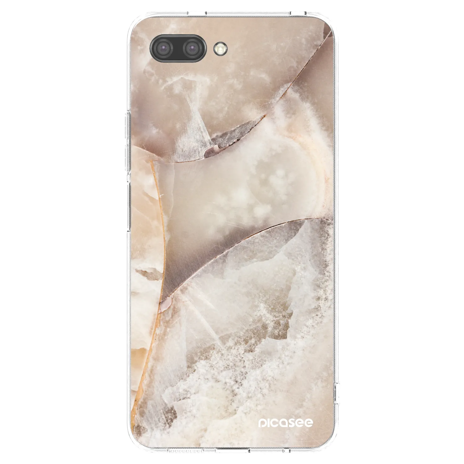 Picasee átlátszó szilikon tok az alábbi mobiltelefonokra Honor 10 - Cream marble