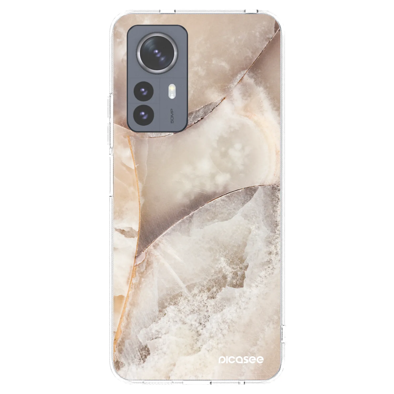 Picasee átlátszó szilikon tok az alábbi mobiltelefonokra Xiaomi 12 Pro - Cream marble