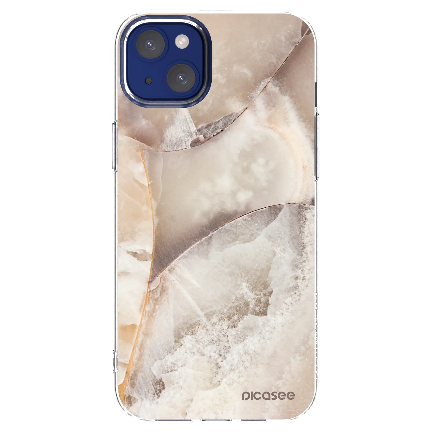 Picasee átlátszó szilikon tok az alábbi mobiltelefonokra Apple iPhone 14 Plus - Cream marble