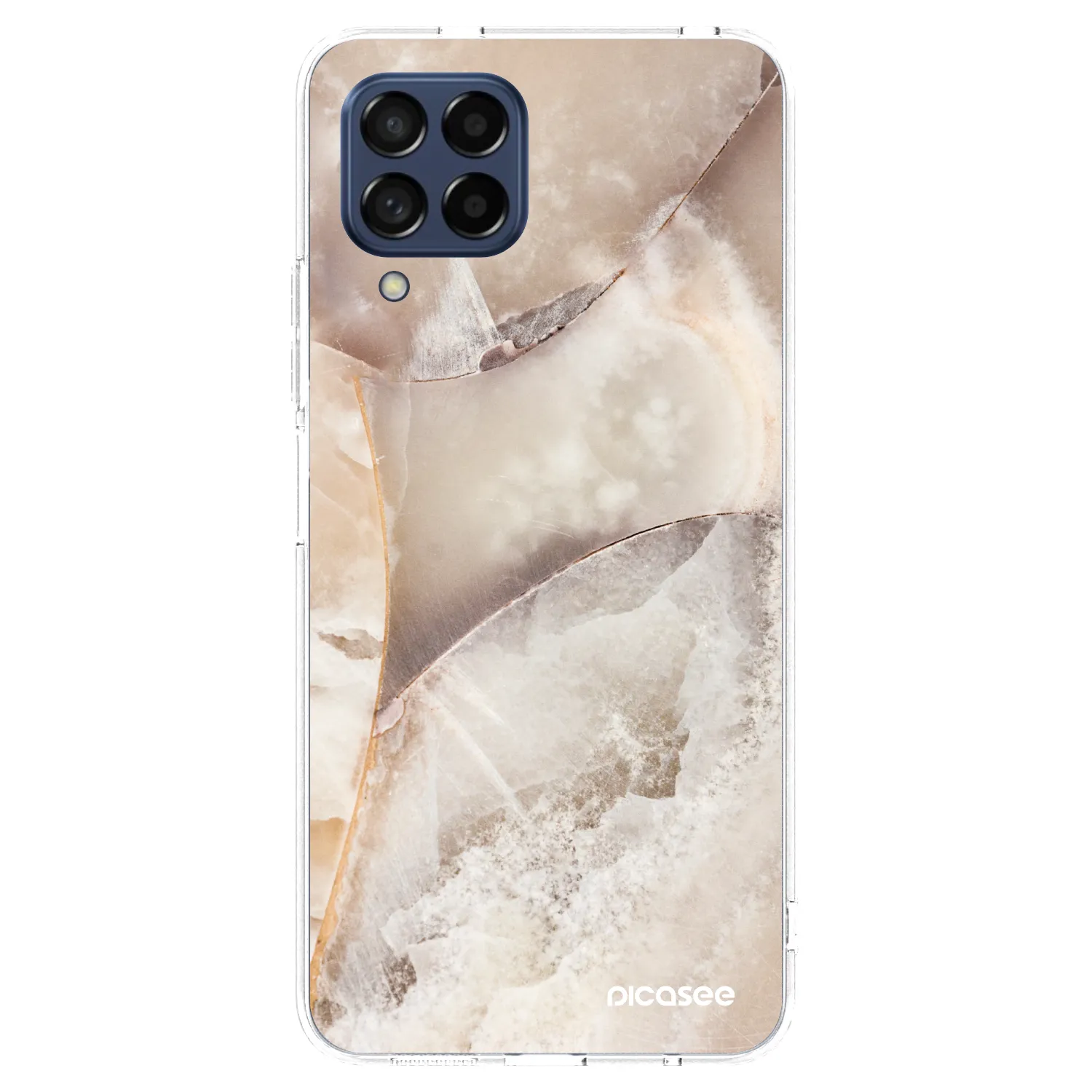 Picasee átlátszó szilikon tok az alábbi mobiltelefonokra Samsung Galaxy M53 5G - Cream marble