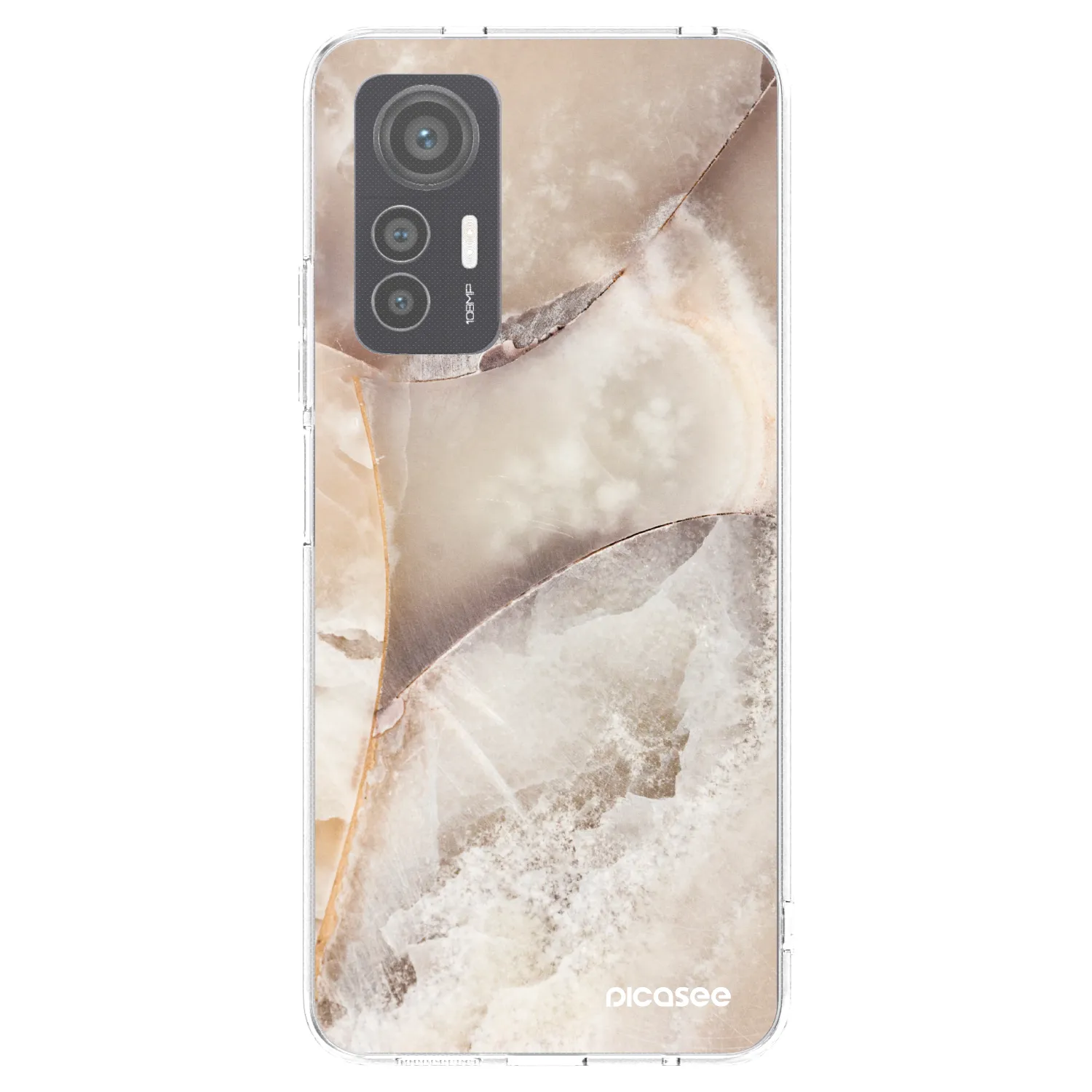 Picasee átlátszó szilikon tok az alábbi mobiltelefonokra Xiaomi 12 Lite - Cream marble