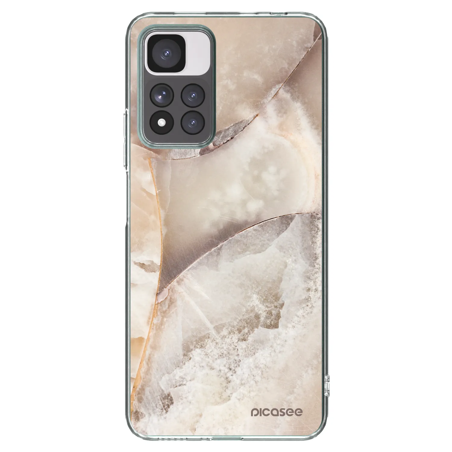 Picasee átlátszó szilikon tok az alábbi mobiltelefonokra Xiaomi Redmi Note 11 Pro+ 5G - Cream marble