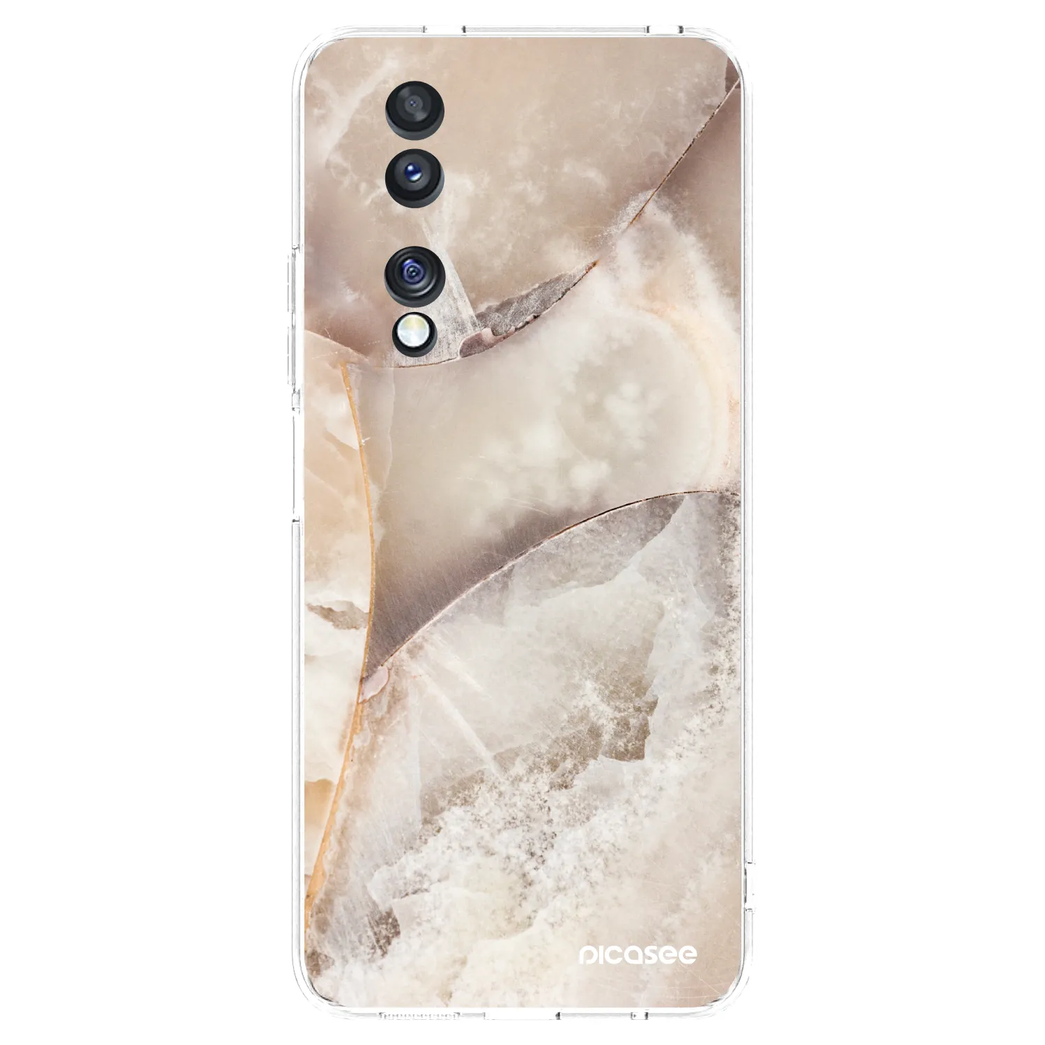 Picasee átlátszó szilikon tok az alábbi mobiltelefonokra Honor 70 - Cream marble