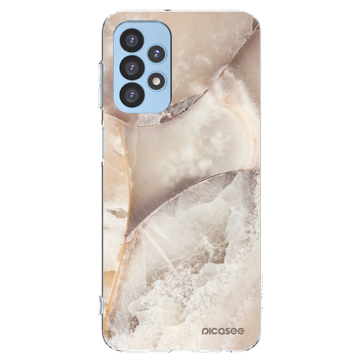 Picasee átlátszó szilikon tok az alábbi mobiltelefonokra Samsung Galaxy A23 A235F 4G - Cream marble