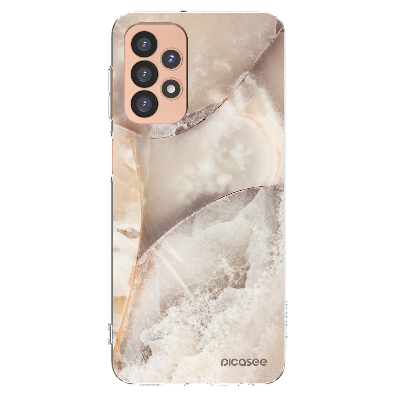 Picasee átlátszó szilikon tok az alábbi mobiltelefonokra Samsung Galaxy A23 A236B 5G - Cream marble