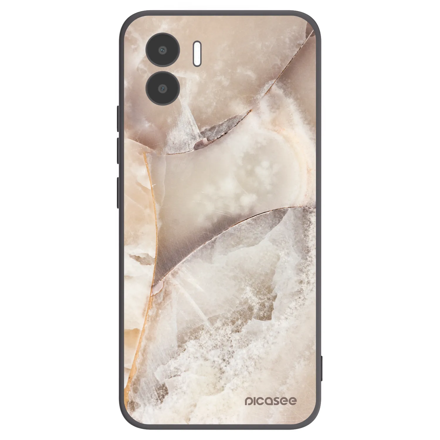 Picasee fekete szilikon tok az alábbi mobiltelefonokra Xiaomi Redmi A1 - Cream marble