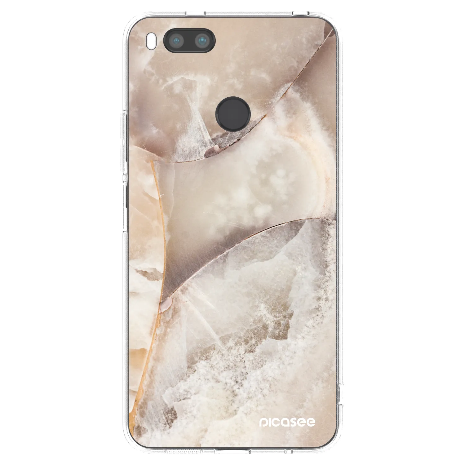 Picasee átlátszó szilikon tok az alábbi mobiltelefonokra Xiaomi Redmi A1 - Cream marble