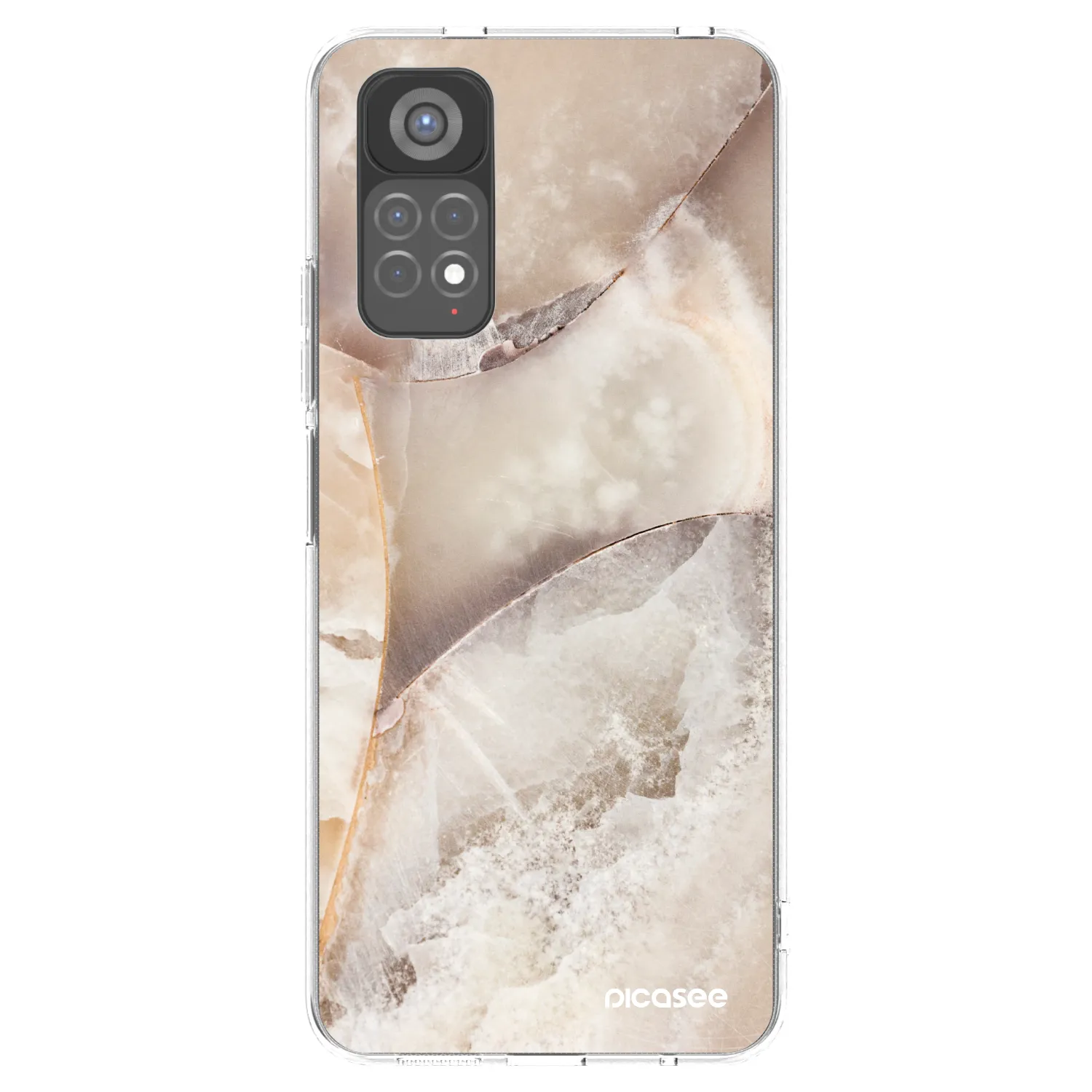 Picasee átlátszó szilikon tok az alábbi mobiltelefonokra Xiaomi Redmi Note 11S 5G - Cream marble