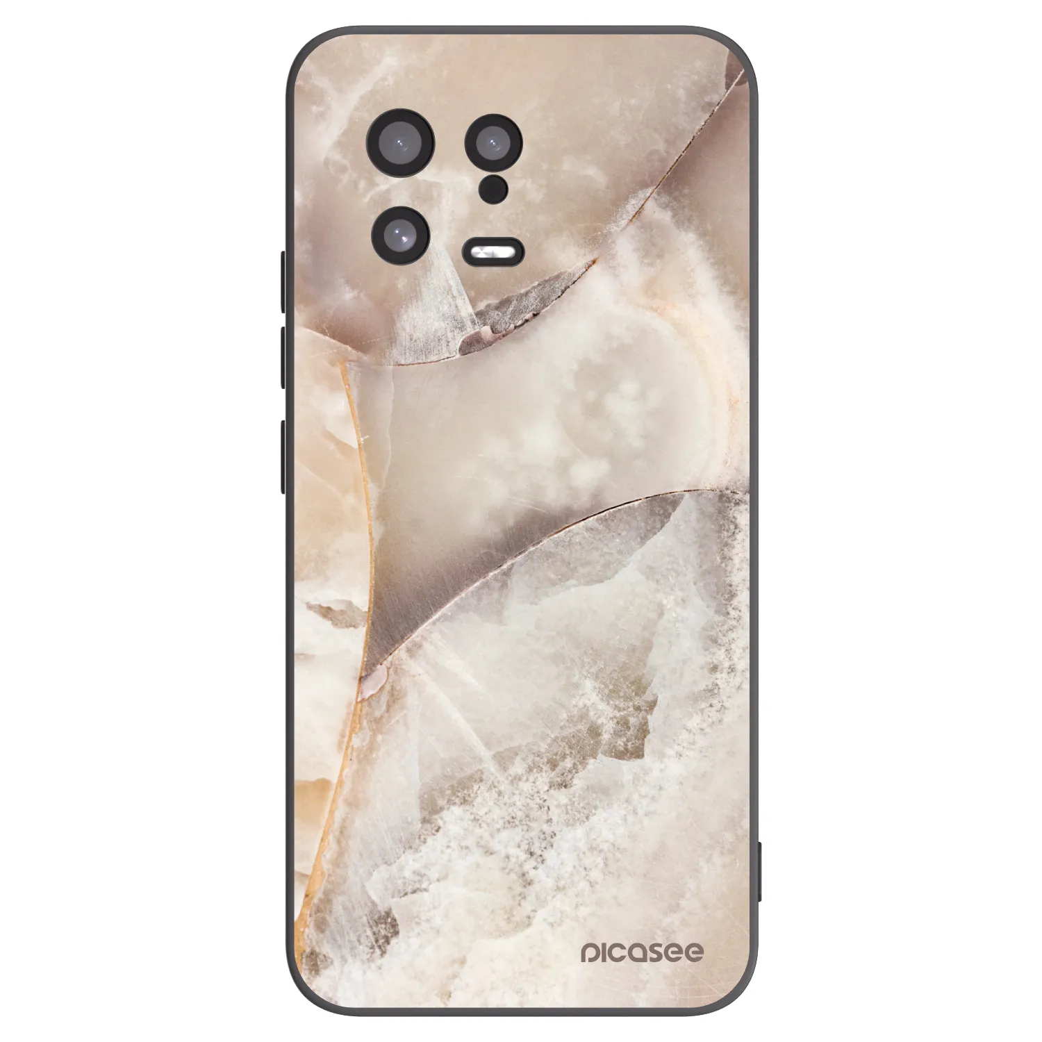 Picasee fekete szilikon tok az alábbi mobiltelefonokra Xiaomi 13 - Cream marble