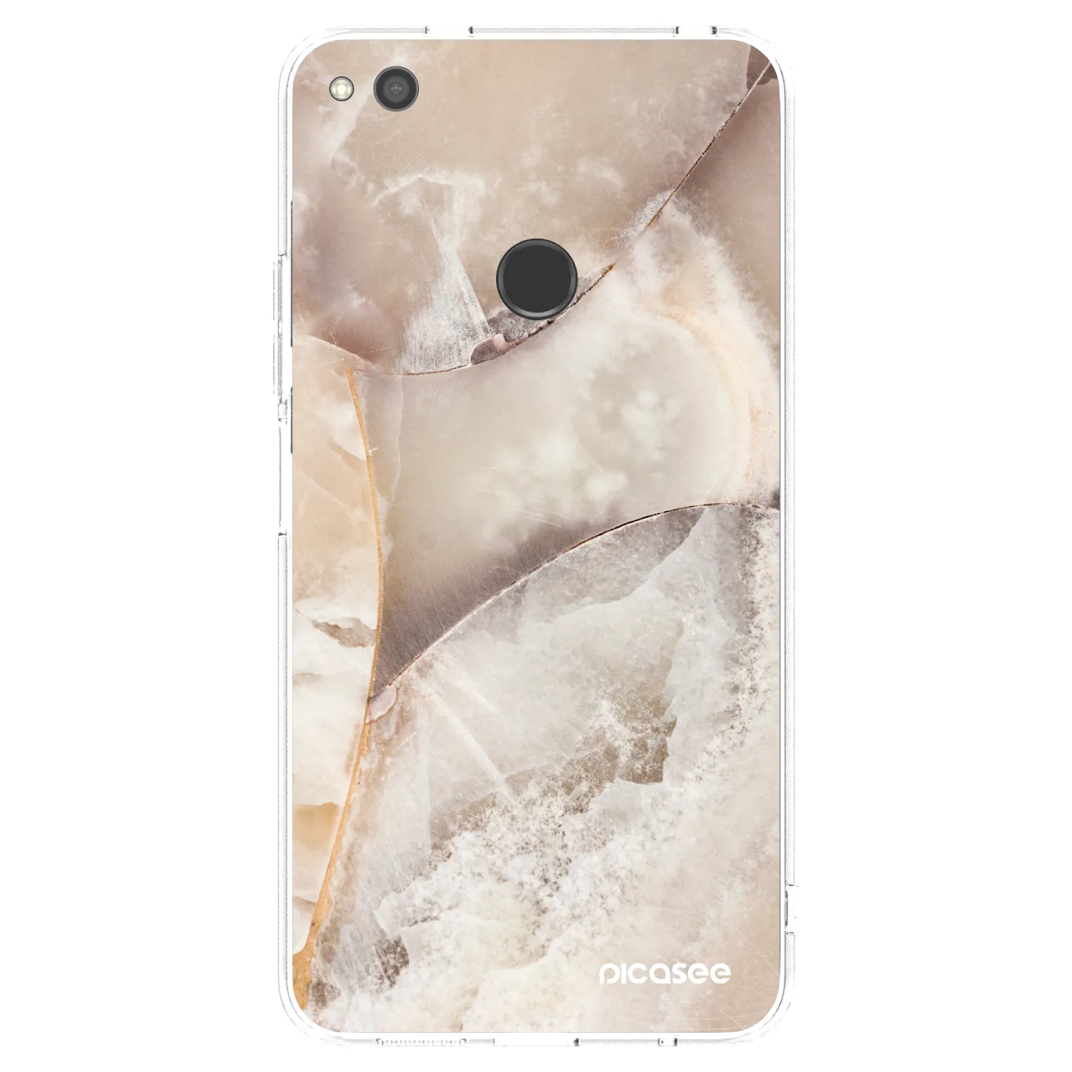 Picasee átlátszó szilikon tok az alábbi mobiltelefonokra Huawei P9 Lite 2017 - Cream marble