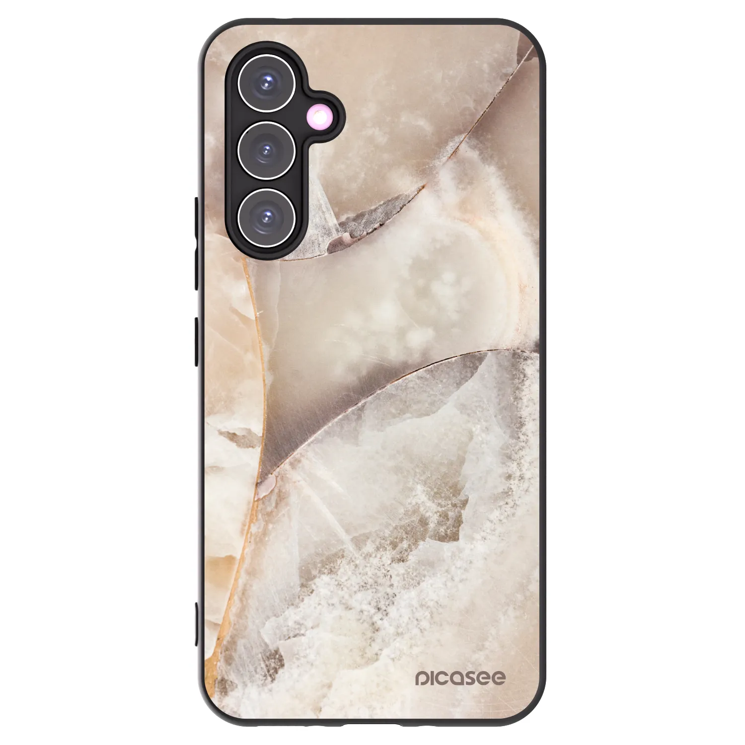 Picasee fekete szilikon tok az alábbi mobiltelefonokra Samsung Galaxy A54 5G A546B - Cream marble