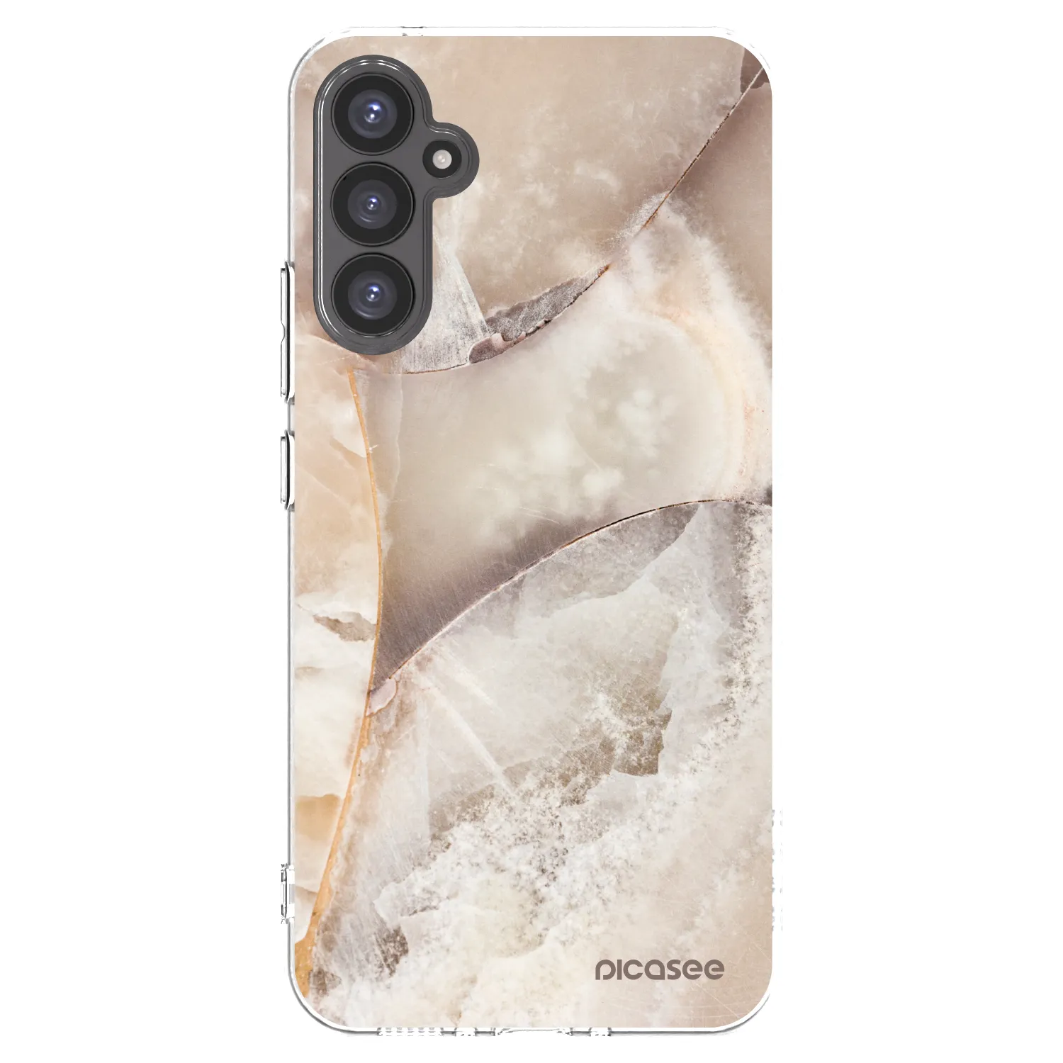 Picasee átlátszó szilikon tok az alábbi mobiltelefonokra Samsung Galaxy A34 5G A346B - Cream marble