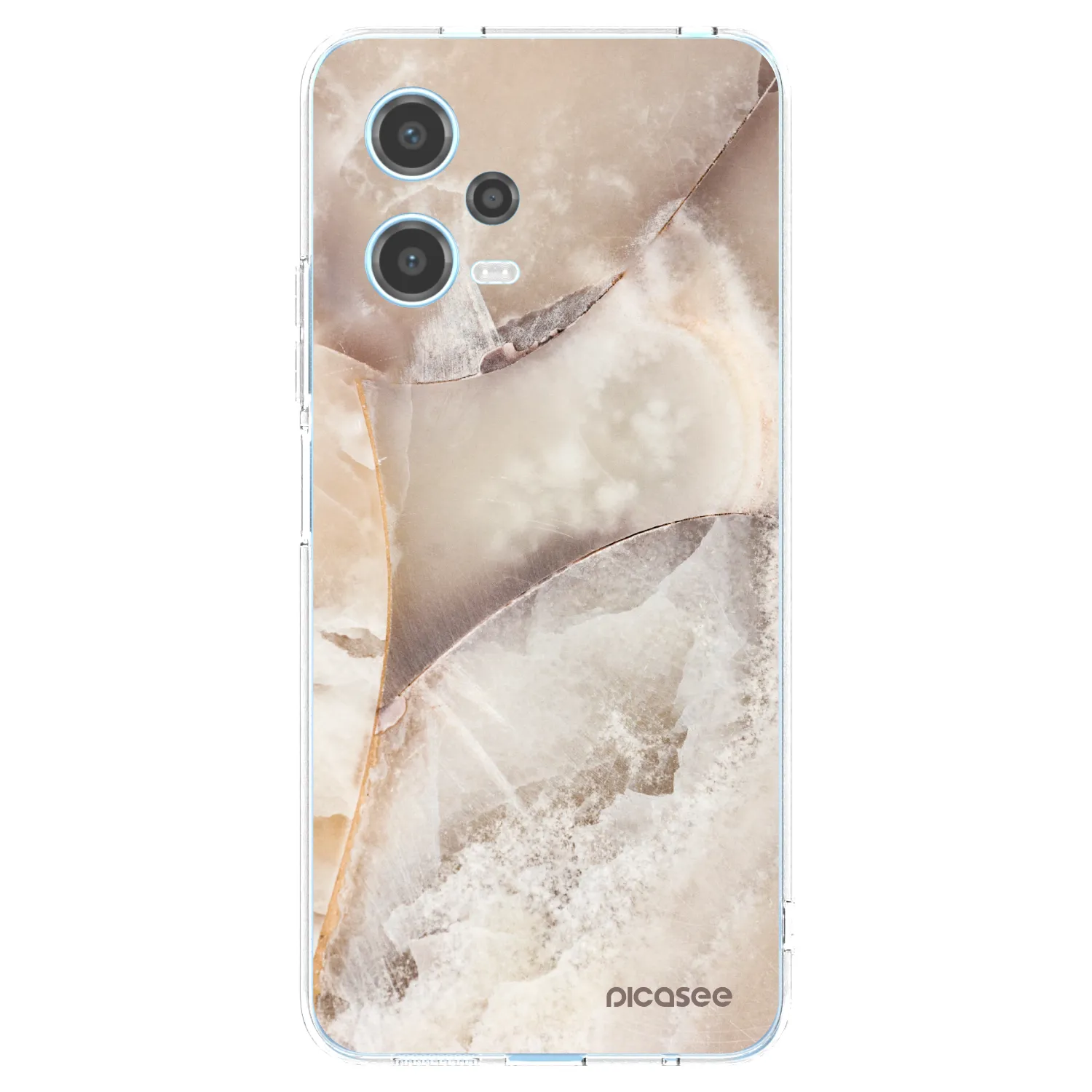 Picasee átlátszó szilikon tok az alábbi mobiltelefonokra Xiaomi Redmi Note 12 5G - Cream marble