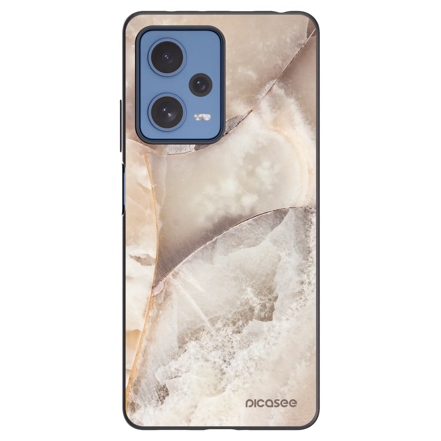 Picasee fekete szilikon tok az alábbi mobiltelefonokra Xiaomi Redmi Note 12 Pro 5G - Cream marble
