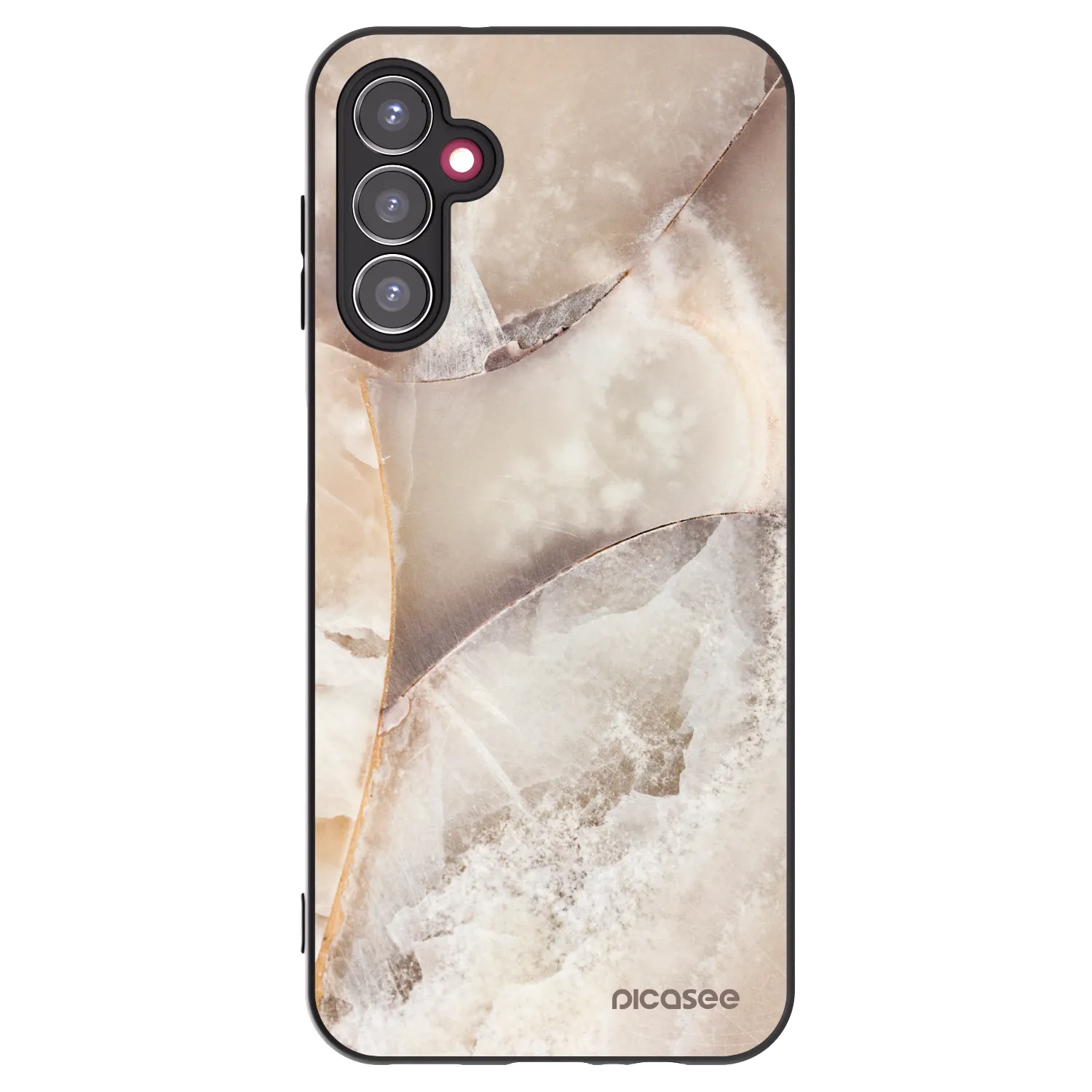 Picasee fekete szilikon tok az alábbi mobiltelefonokra Samsung Galaxy A14 5G A146P - Cream marble