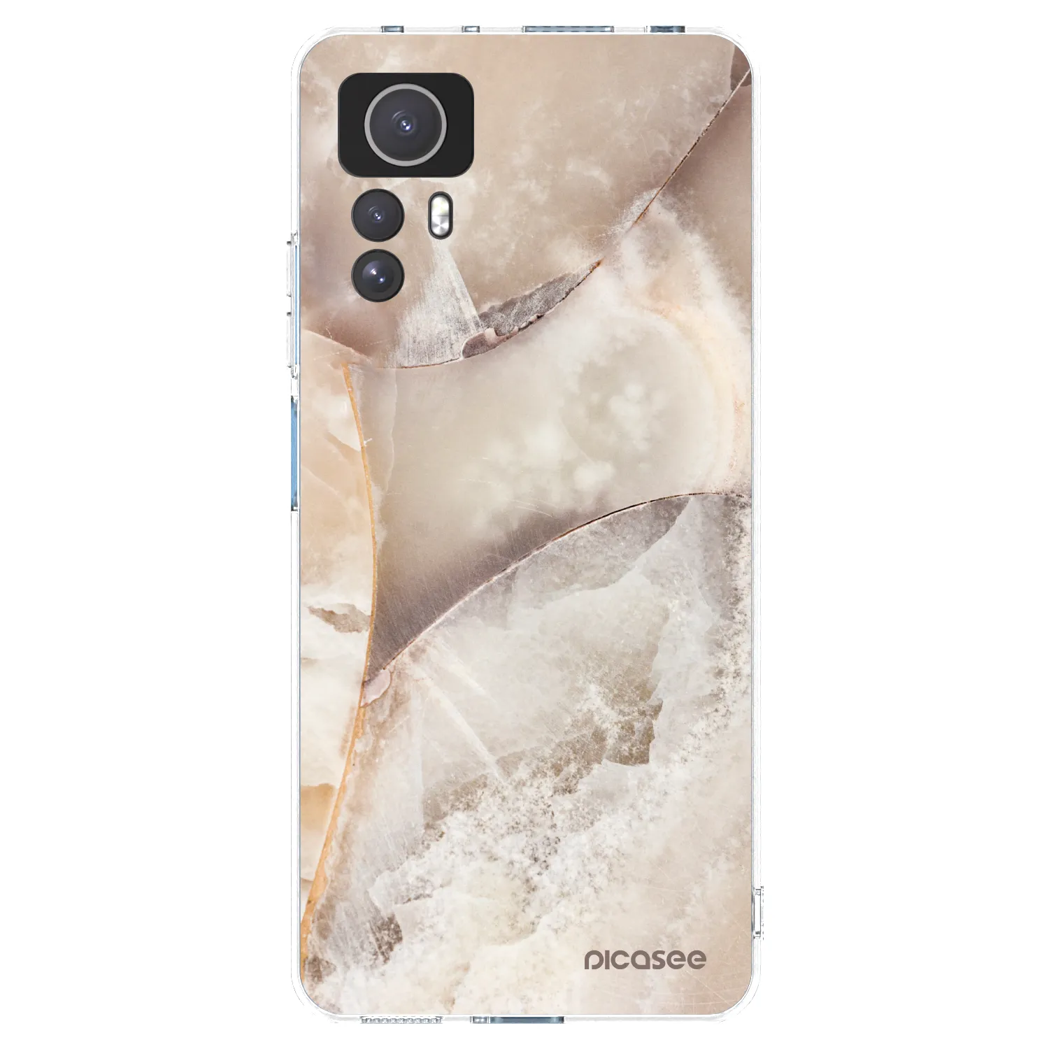 Picasee átlátszó szilikon tok az alábbi mobiltelefonokra Xiaomi Redmi Note 12S - Cream marble
