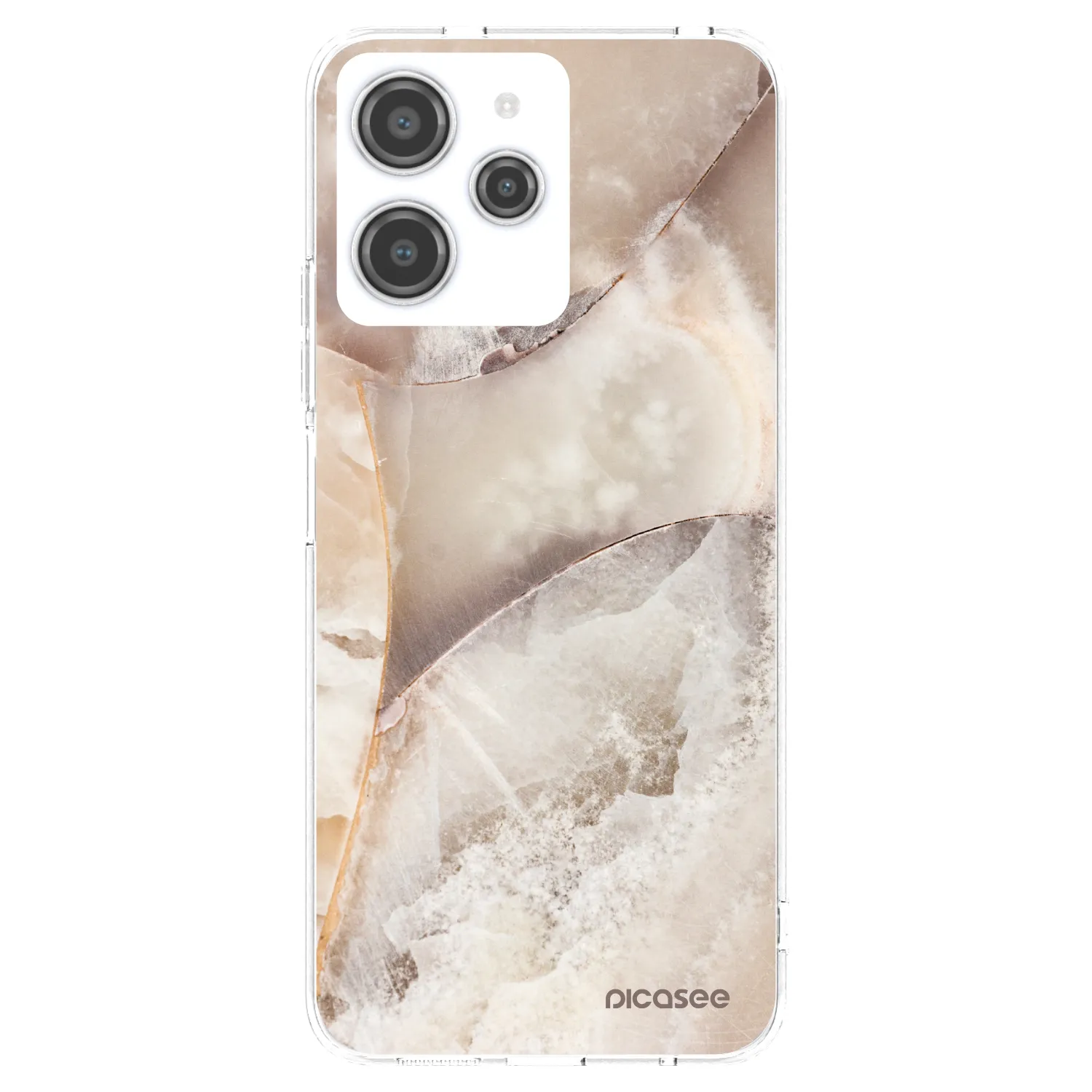 Picasee átlátszó szilikon tok az alábbi mobiltelefonokra Xiaomi Redmi 12 4G - Cream marble