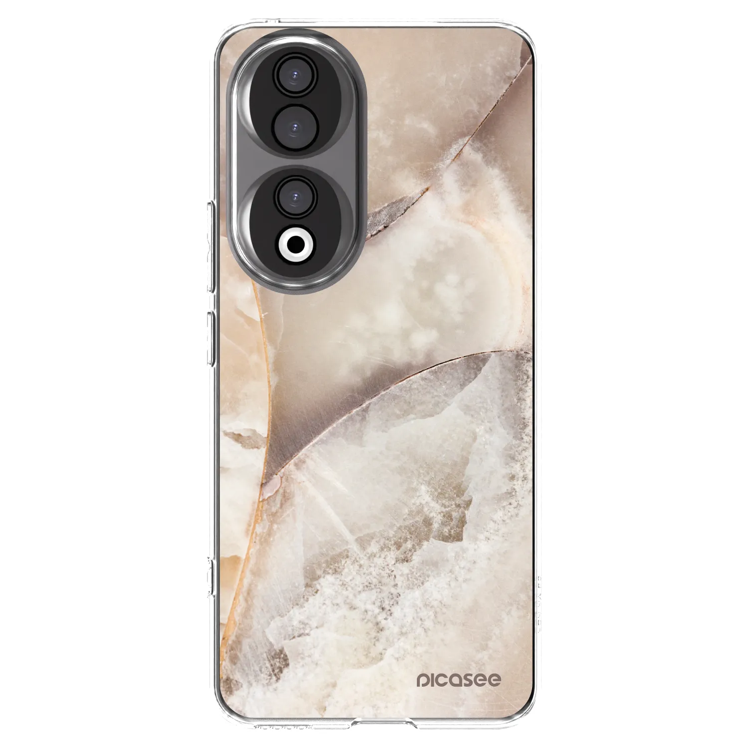 Picasee átlátszó szilikon tok az alábbi mobiltelefonokra Honor 90 5G - Cream marble