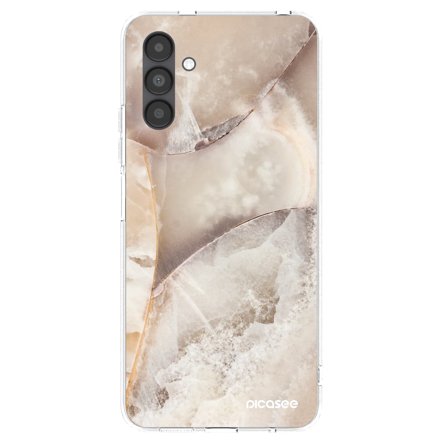 Picasee átlátszó szilikon tok az alábbi mobiltelefonokra Samsung Galaxy A04s A047F - Cream marble
