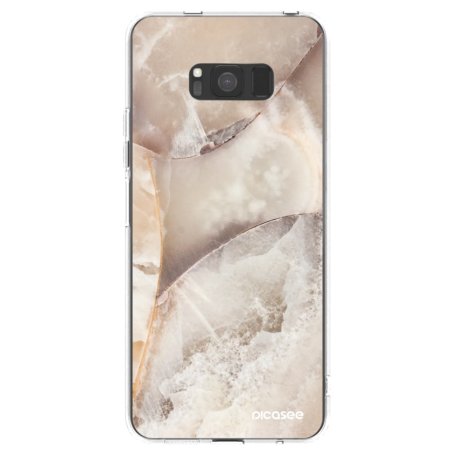 Picasee átlátszó szilikon tok az alábbi mobiltelefonokra Samsung Galaxy S8 G950F - Cream marble