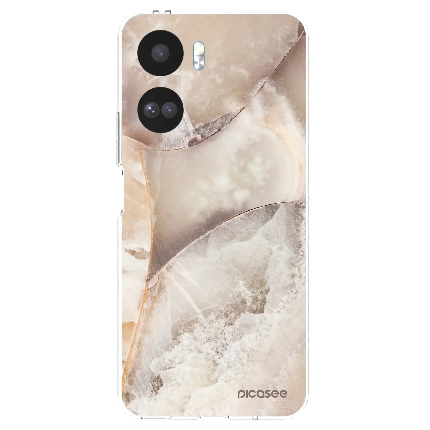 Picasee átlátszó szilikon tok az alábbi mobiltelefonokra Honor 90 Lite 5G - Cream marble