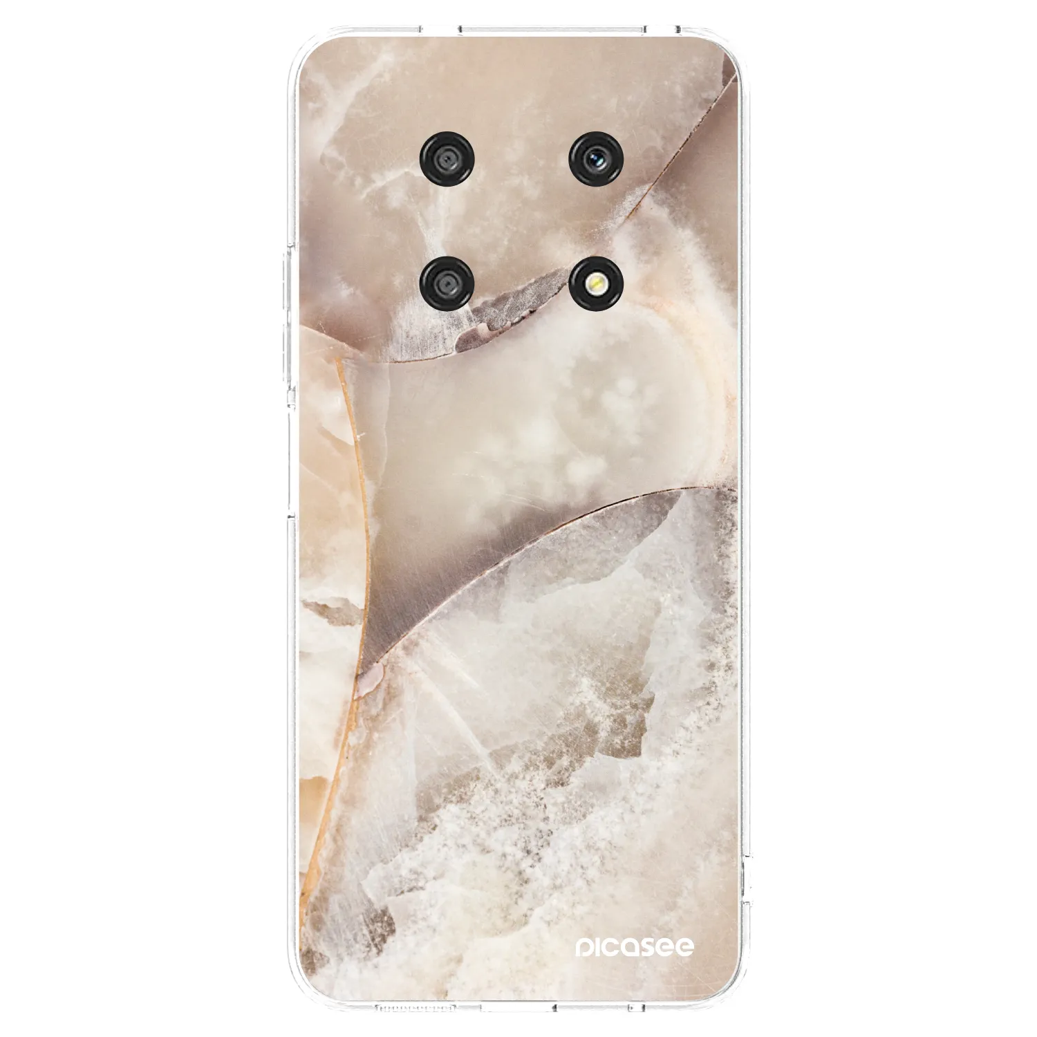 Picasee átlátszó szilikon tok az alábbi mobiltelefonokra Honor Magic4 Lite 5G - Cream marble