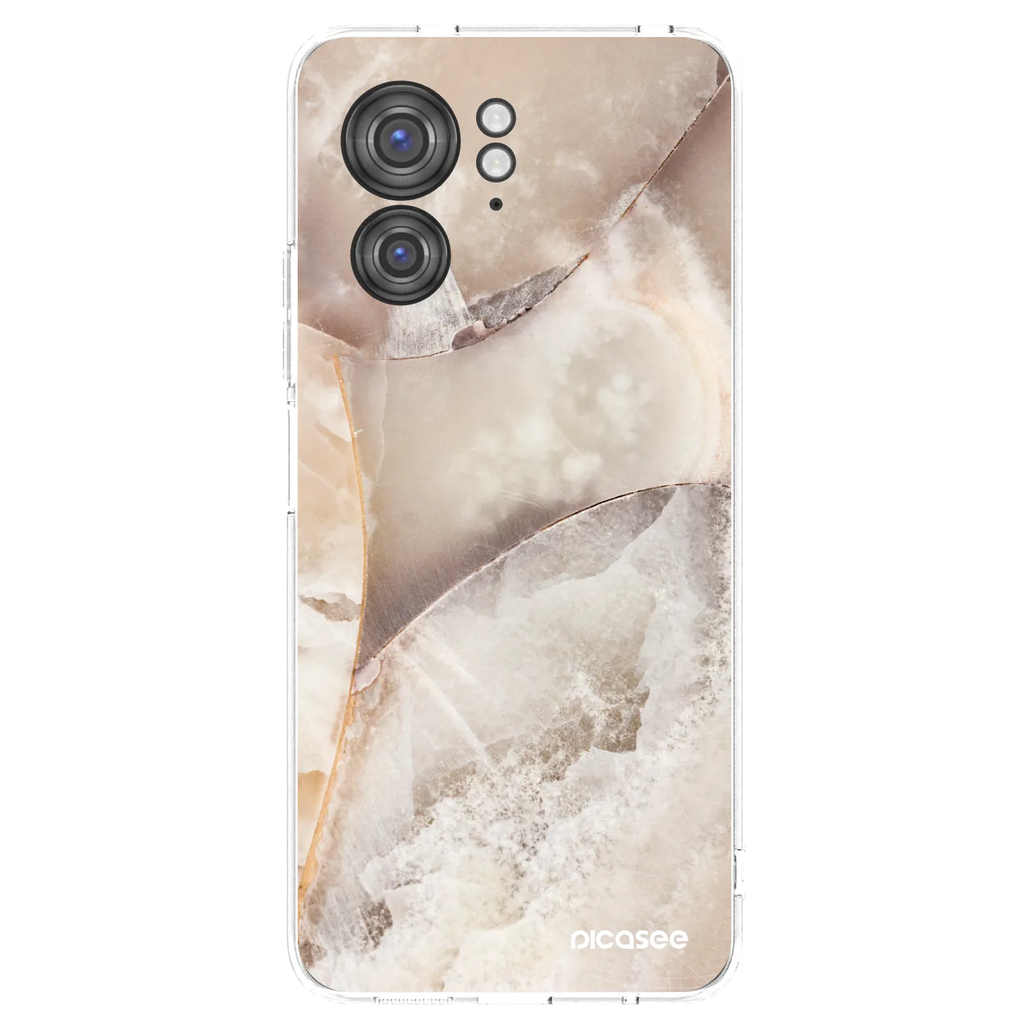 Picasee átlátszó szilikon tok az alábbi mobiltelefonokra Motorola Edge 40 - Cream marble