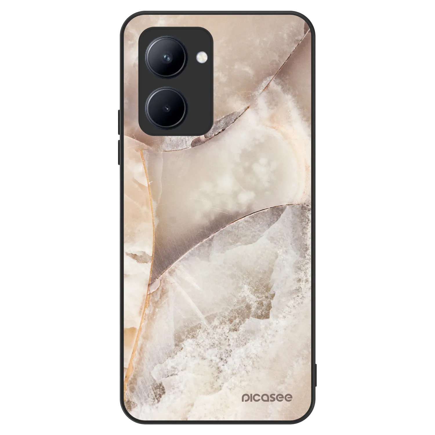 Picasee ULTIMATE CASE Realme C33 (2023) - készülékre - Cream marble