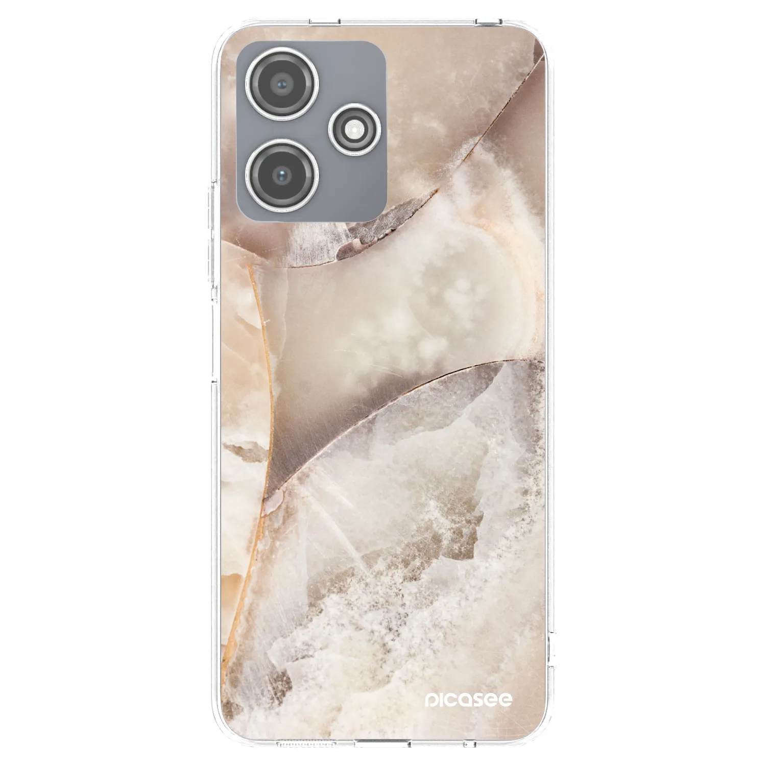 Picasee átlátszó szilikon tok az alábbi mobiltelefonokra Xiaomi Redmi 12 5G - Cream marble