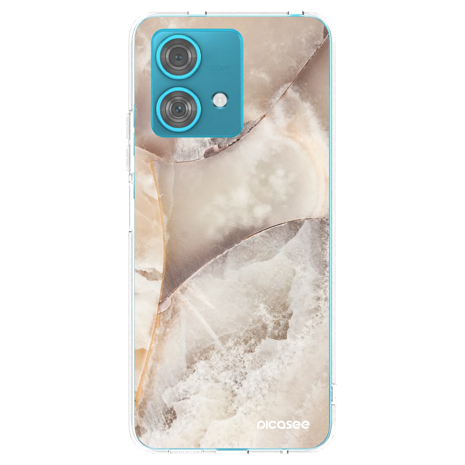 Picasee átlátszó szilikon tok az alábbi mobiltelefonokra Motorola Edge 40 Neo - Cream marble