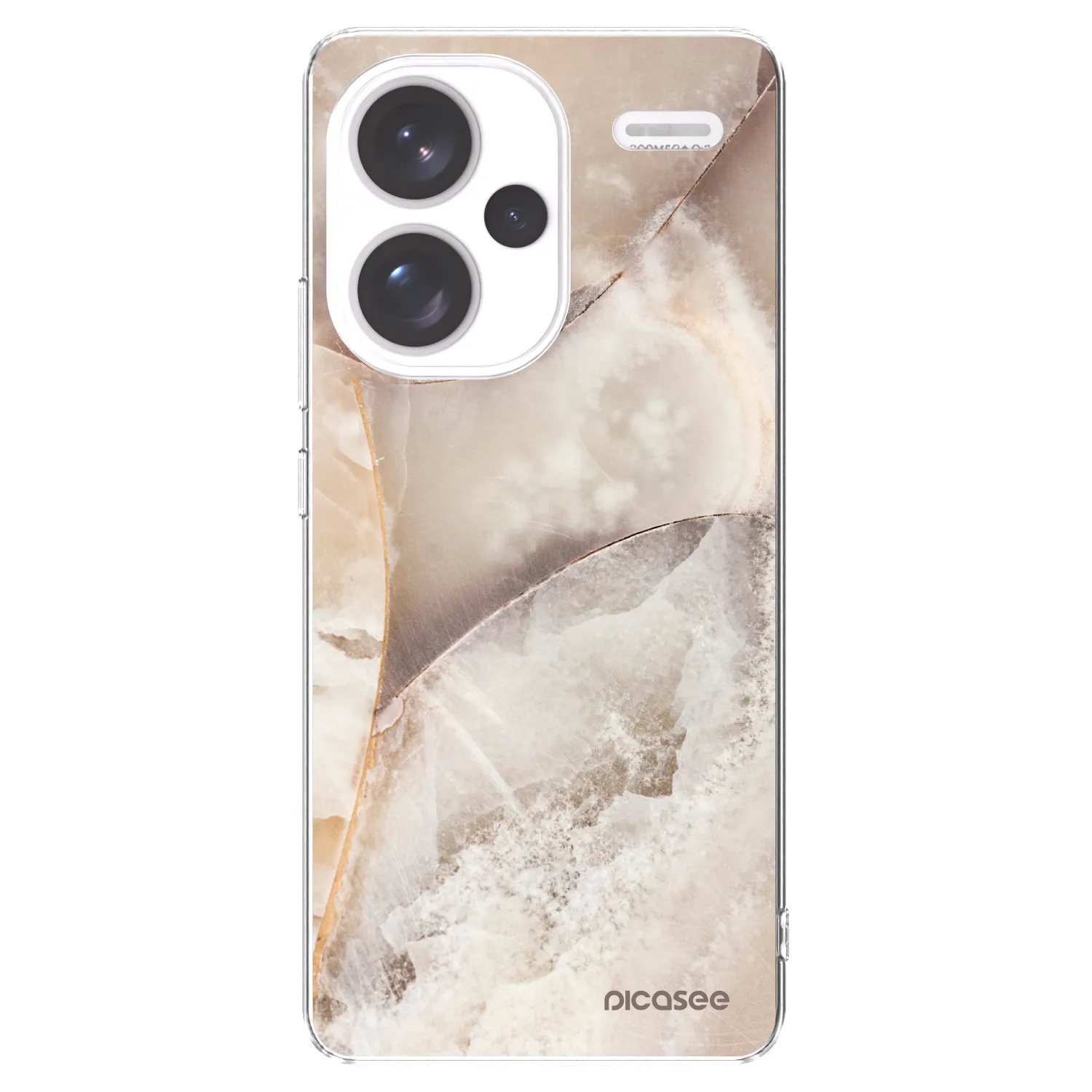 Picasee átlátszó szilikon tok az alábbi mobiltelefonokra Xiaomi Redmi Note 13 Pro+ 5G - Cream marble