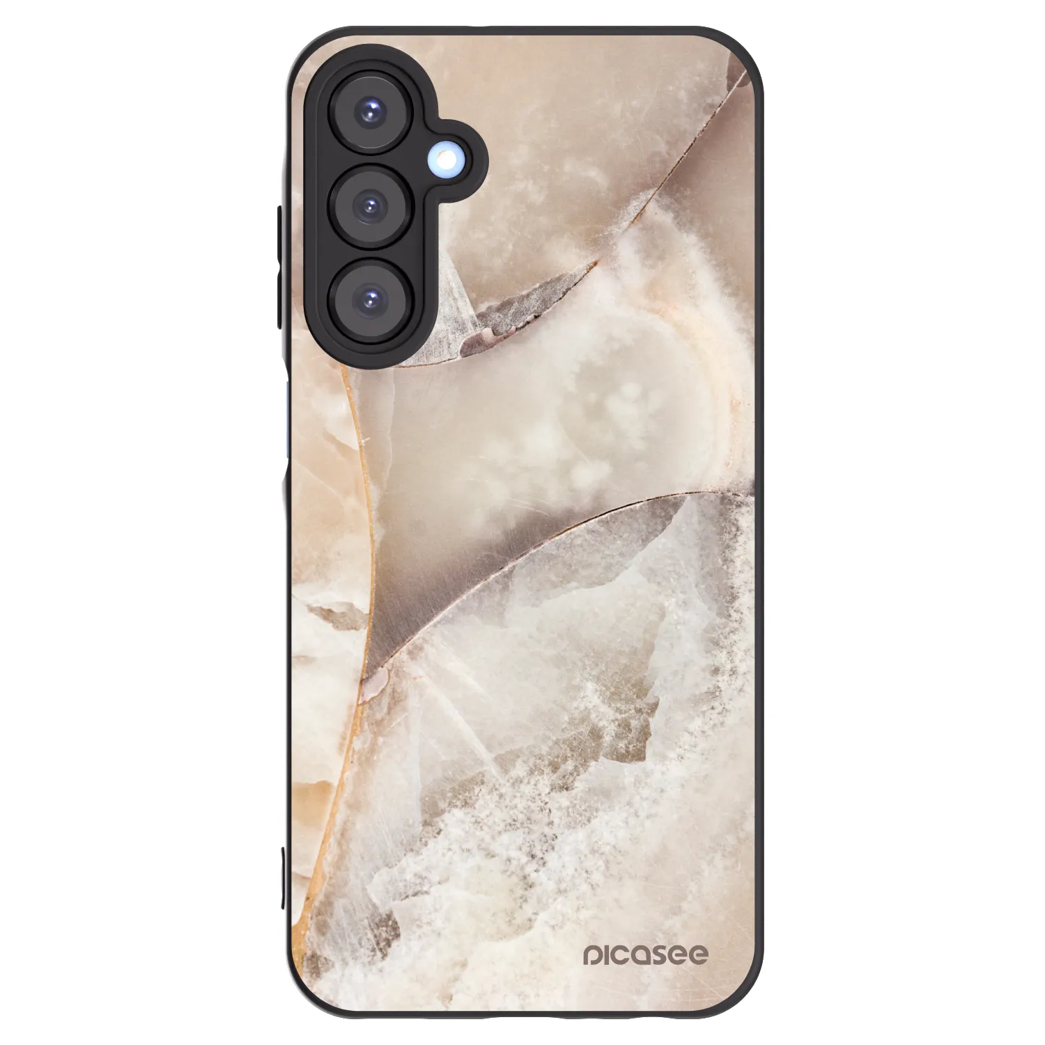 Picasee fekete szilikon tok az alábbi mobiltelefonokra Samsung Galaxy A25 A256B 5G - Cream marble