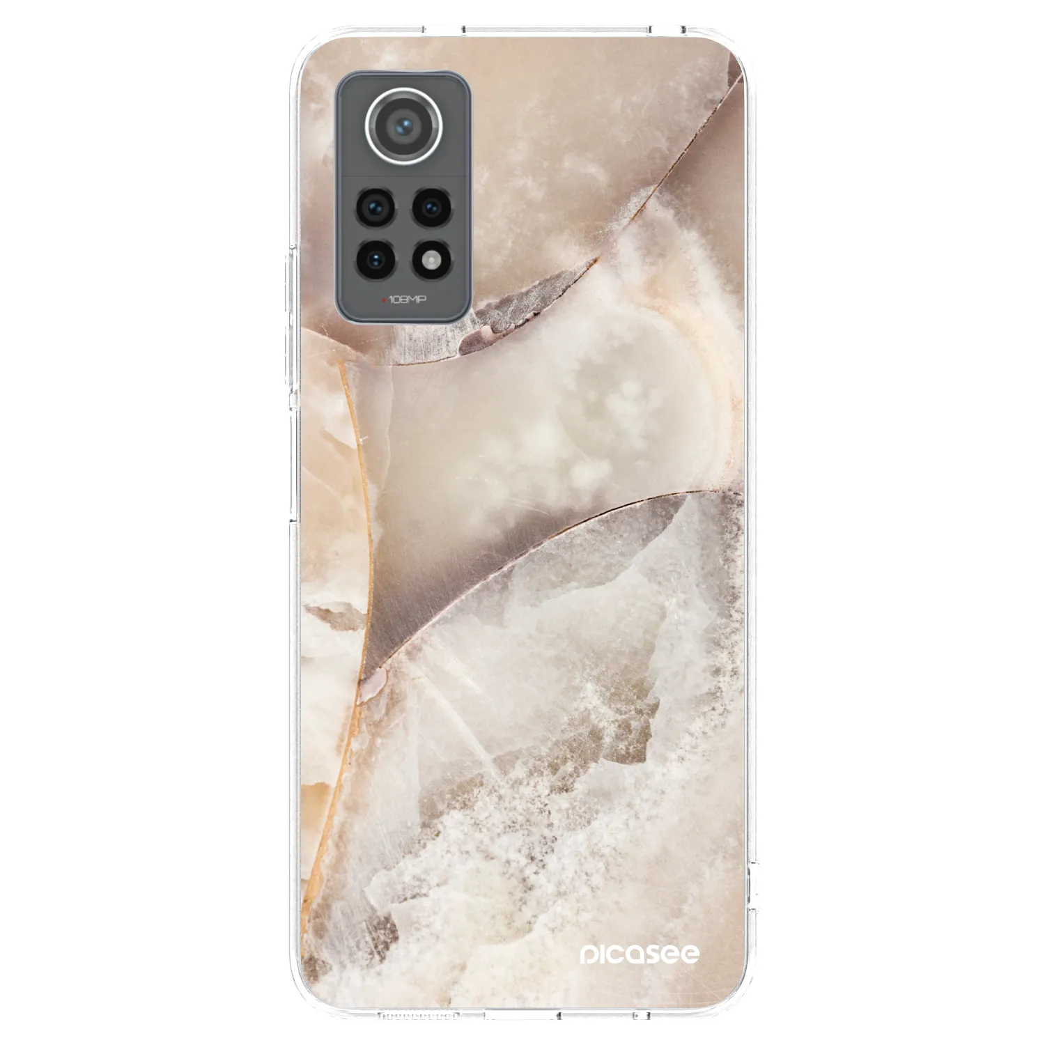 Picasee átlátszó szilikon tok az alábbi mobiltelefonokra Xiaomi Redmi Note 12 Pro 4G - Cream marble