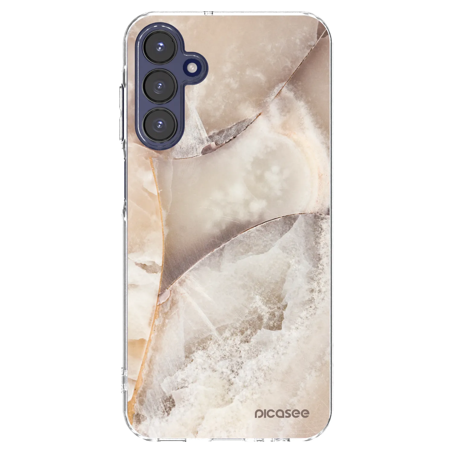 Picasee átlátszó szilikon tok az alábbi mobiltelefonokra Samsung Galaxy A15 A155F 4G - Cream marble