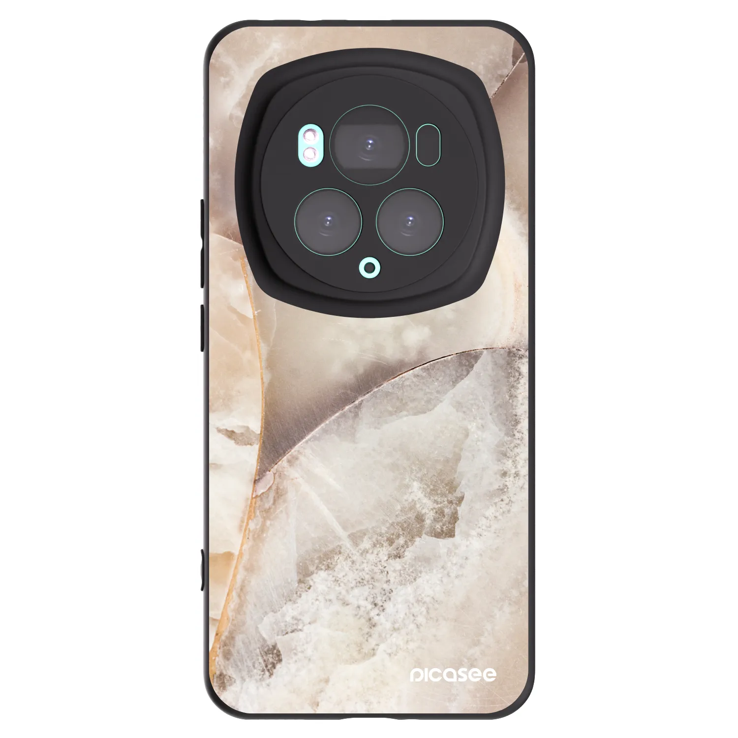 Picasee fekete szilikon tok az alábbi mobiltelefonokra Honor Magic6 Pro - Cream marble