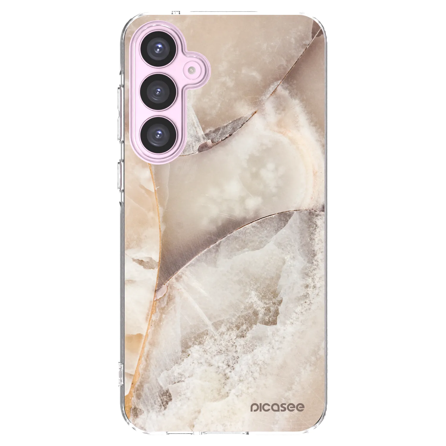 Picasee átlátszó szilikon tok az alábbi mobiltelefonokra Samsung Galaxy A55 5G A556B - Cream marble