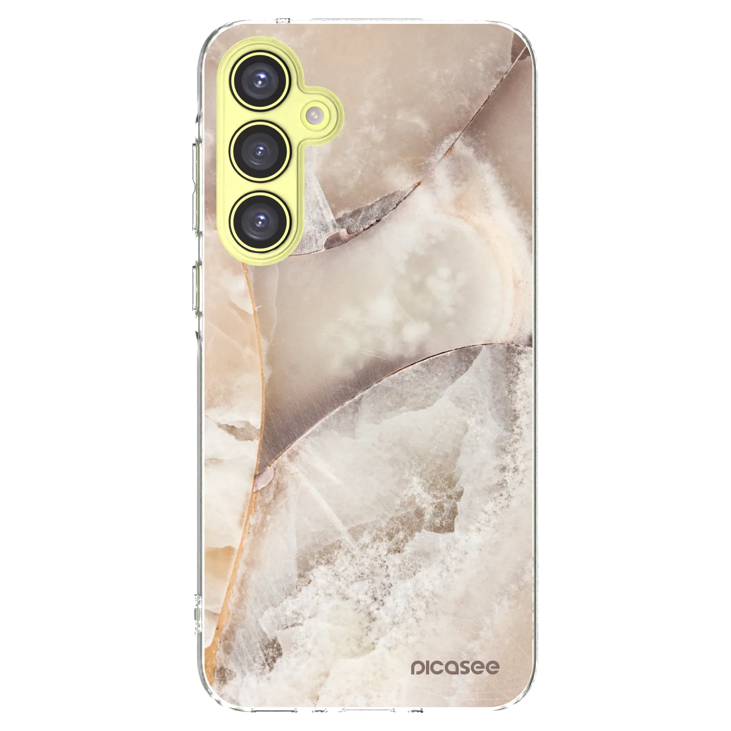 Picasee átlátszó szilikon tok az alábbi mobiltelefonokra Samsung Galaxy A35 5G A356B - Cream marble