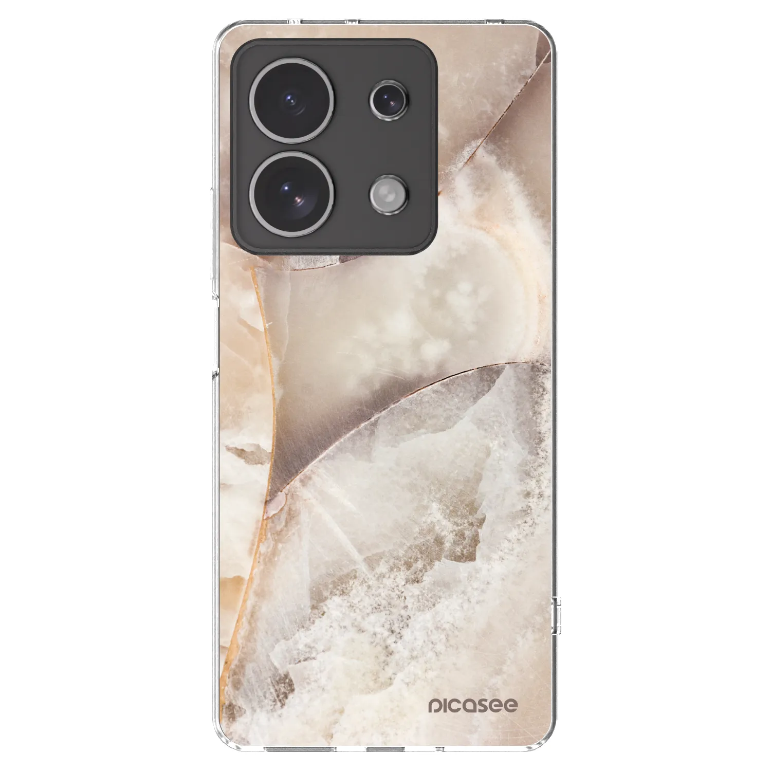 Picasee átlátszó szilikon tok az alábbi mobiltelefonokra Xiaomi Redmi Note 13 4G - Cream marble