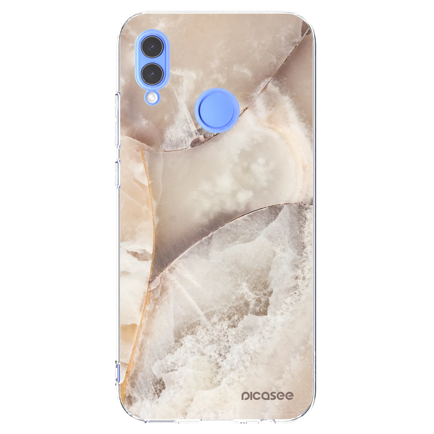 Picasee átlátszó szilikon tok az alábbi mobiltelefonokra Huawei P Smart 2019 - Cream marble