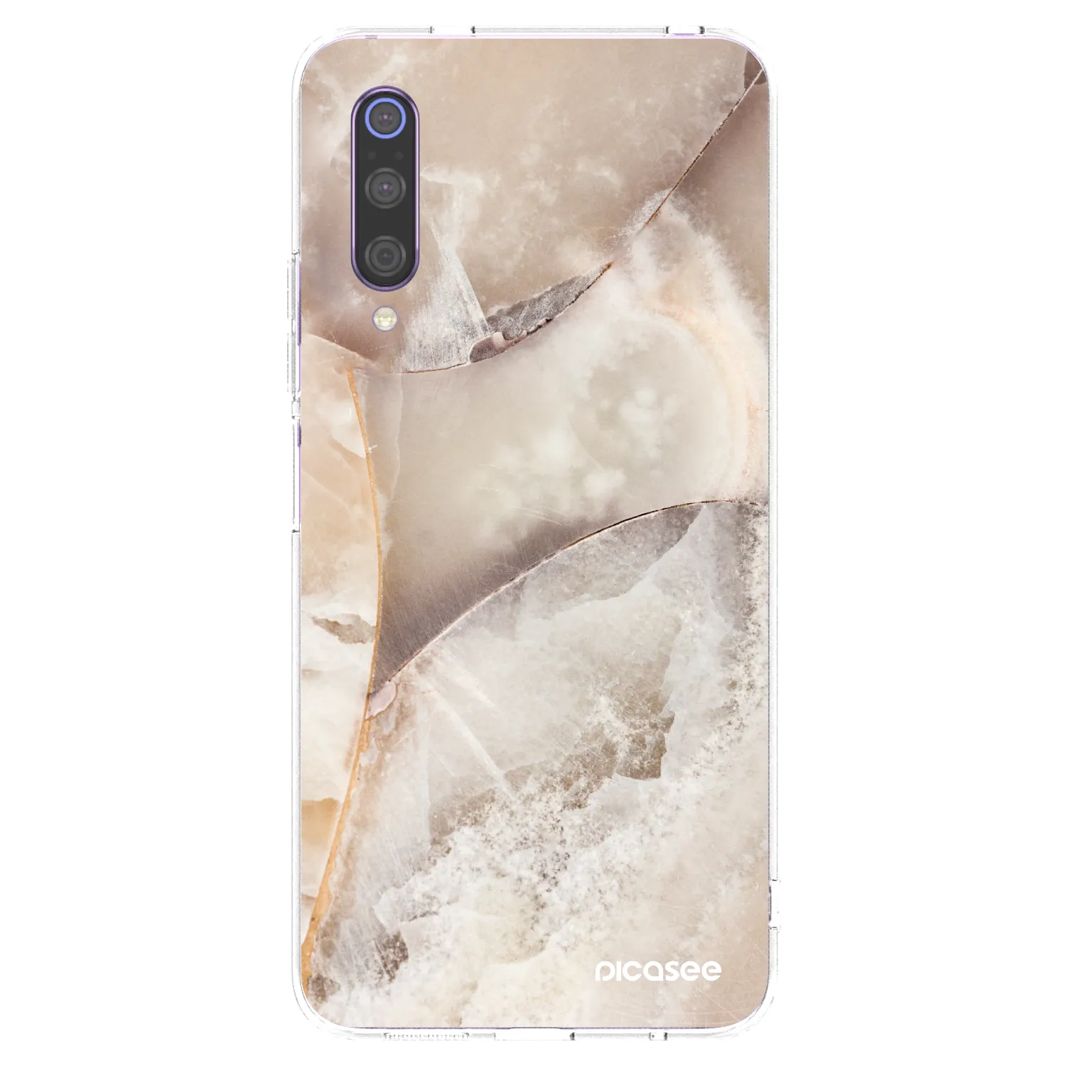Picasee átlátszó szilikon tok az alábbi mobiltelefonokra Xiaomi Mi 9 - Cream marble