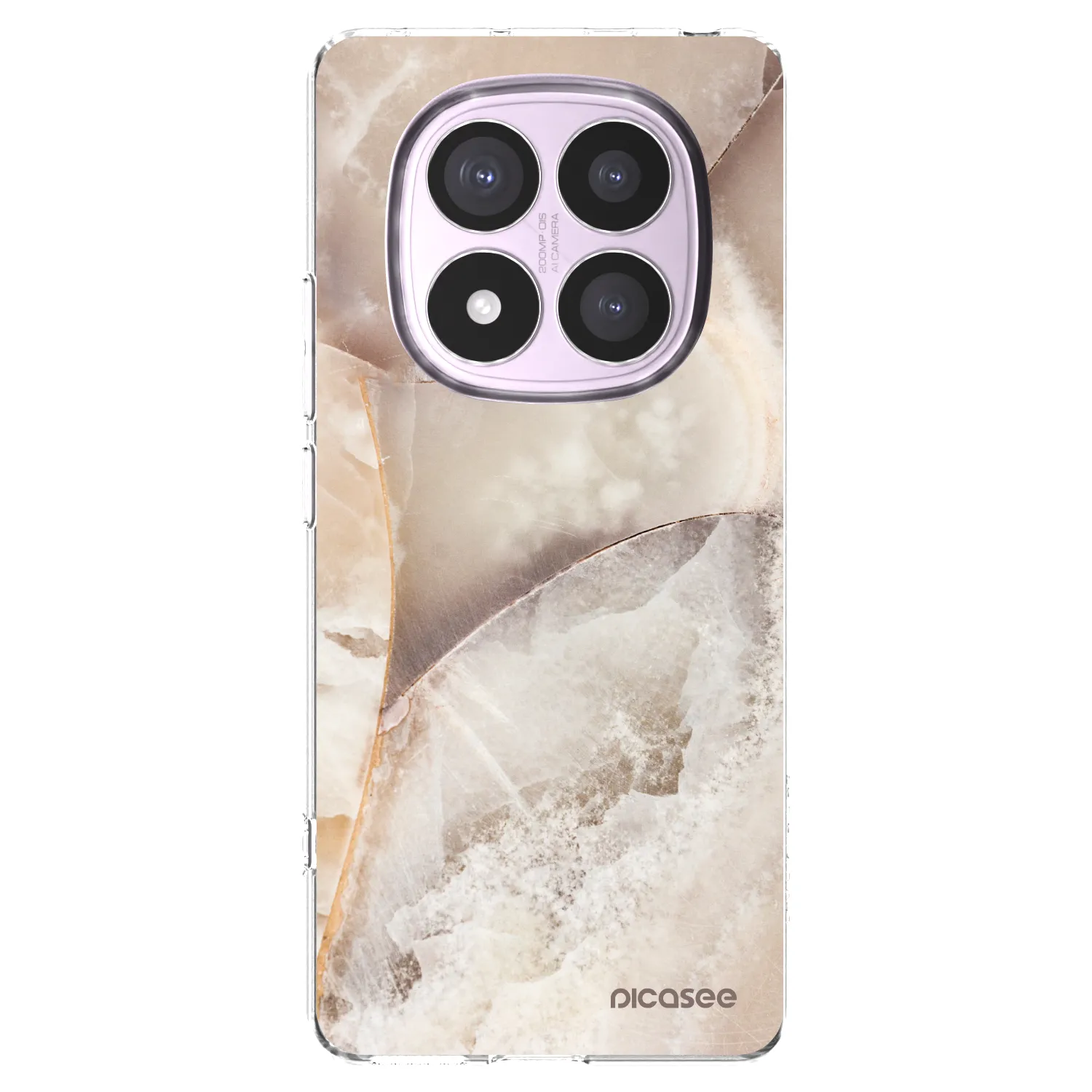 Picasee átlátszó szilikon tok az alábbi mobiltelefonokra Xiaomi Redmi Note 14 Pro 5G - Cream marble
