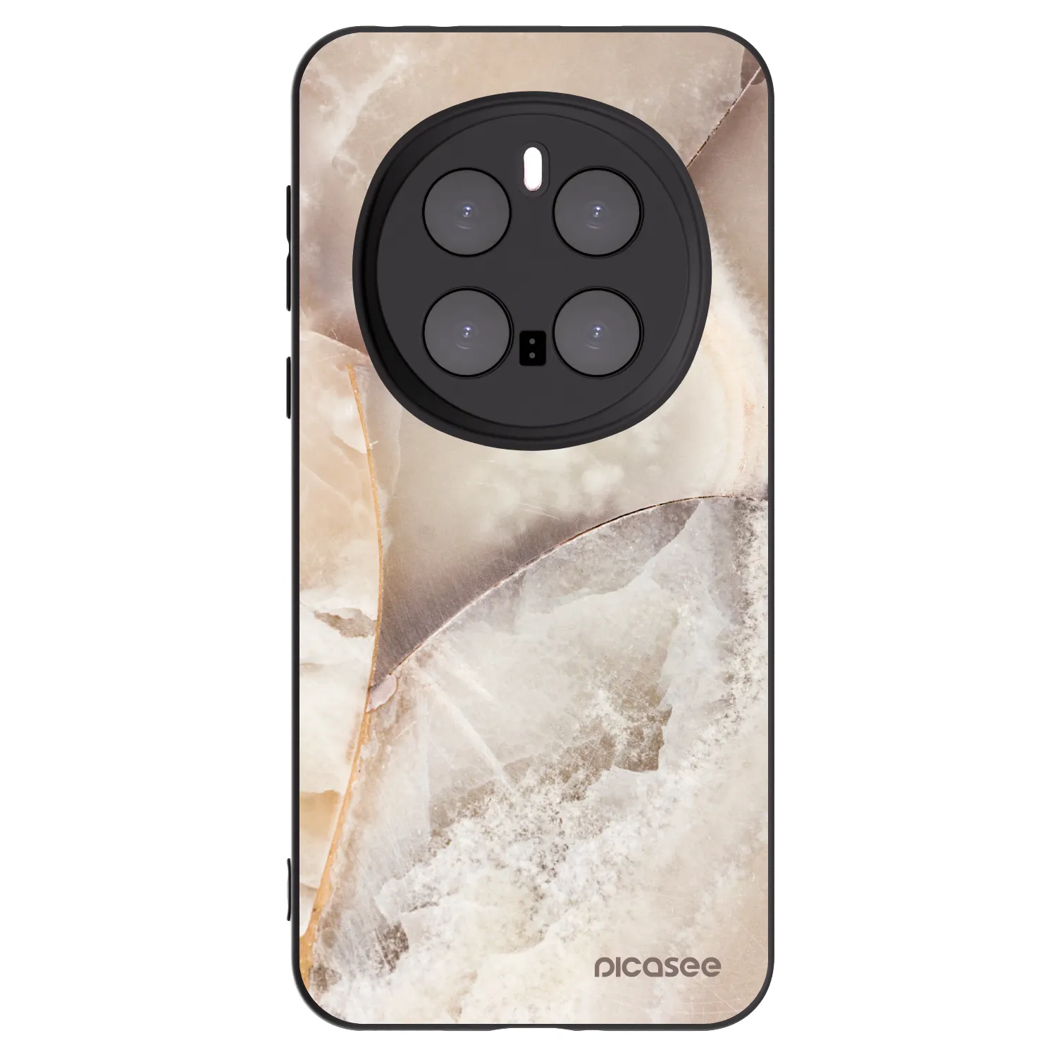 Picasee fekete szilikon tok az alábbi mobiltelefonokra Honor Magic7 Pro 5G - Cream marble