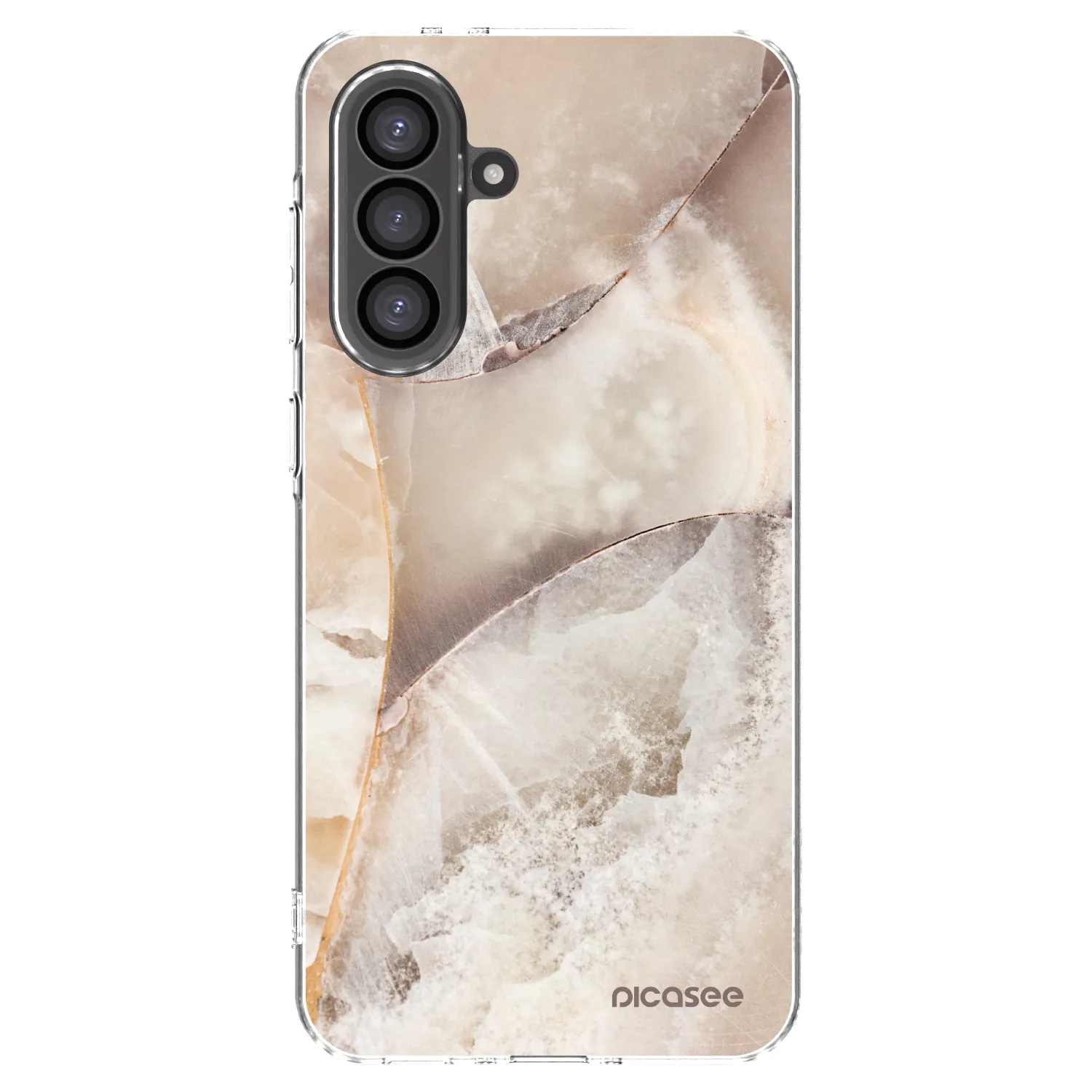 Picasee átlátszó szilikon tok az alábbi mobiltelefonokra Samsung Galaxy A56 5G A566B - Cream marble