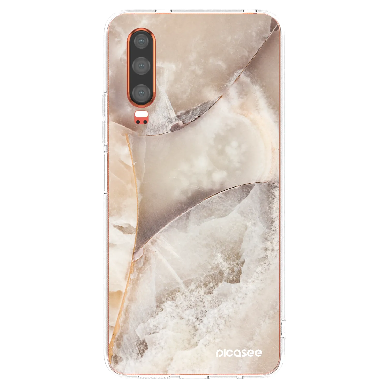 Picasee átlátszó szilikon tok az alábbi mobiltelefonokra Huawei P30 - Cream marble